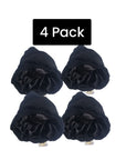 Satin lined wig cap for moisture retention, good for all hair types (4 pack black)