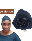Satin lined wig cap/ wig cap with satin/ cap for moisture( Black)